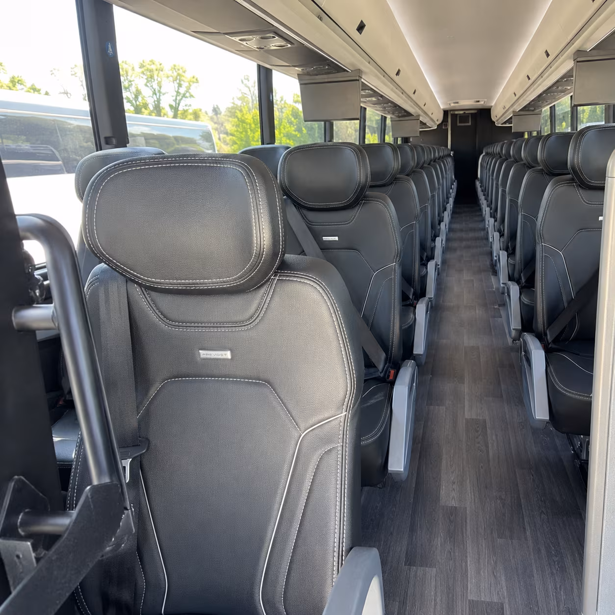 ontario charter bus services interior